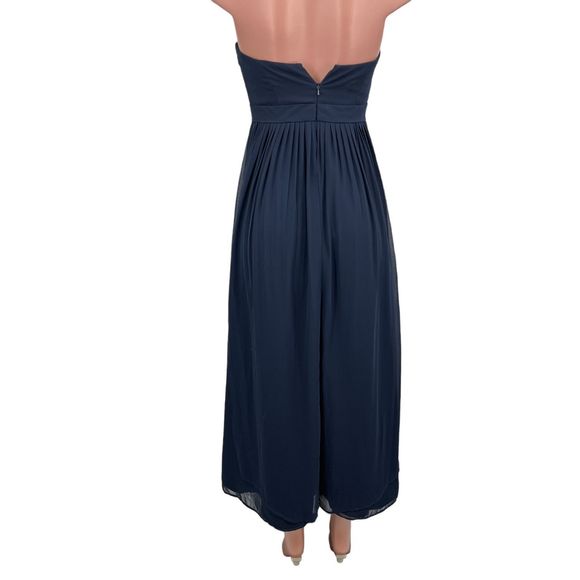 Jenny Yoo Annabelle Navy Size 4 Dress Formal Convertible Navy Prom Bridesmaid - Picture 6 of 16